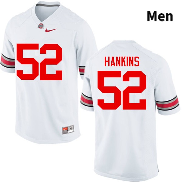 Men's Ohio State Buckeyes #52 Johnathan Hankins White Game College Stitched Football Jersey 23ES046YL